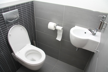 Wc suspendu lave main installation plombier Villeurbanne